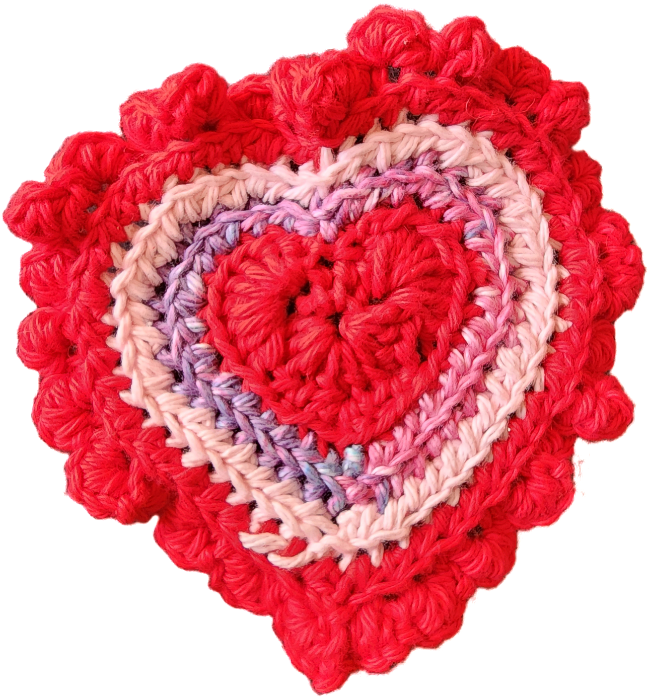 ♡ Crochet Heart Coasters ♡