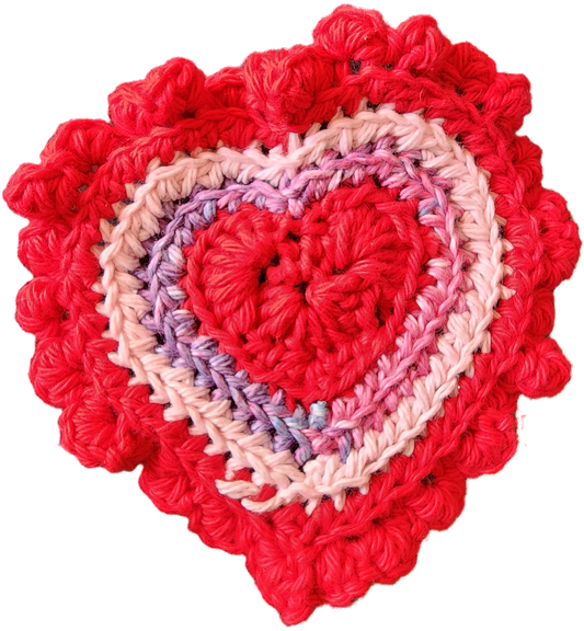 ♡ Crochet Heart Coasters ♡